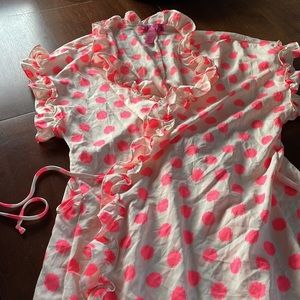 Betsey Johnson Intimates Polka Dot Robe